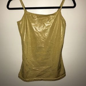 Metallic gold cami